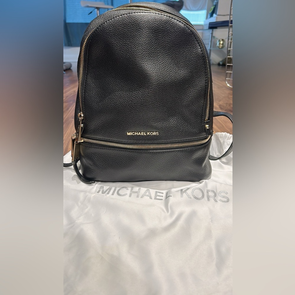 Michael kors leather backpack